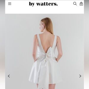ANTHROPOLOGIE - WATTERS NAYA BOW DEEP-V BACK MINI DRESS - NEW TAGS NEVER WORN